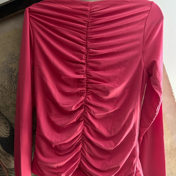 New J Crew Top Dragon Fruit Pink SZ Large - Picture 4 of 4